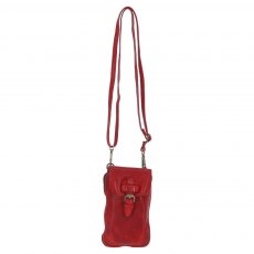 Ashwood Leather Crossbody Smartphone Bag - Red D99 Ashwood Leather Crossbody Smartphone Bag - Red D99