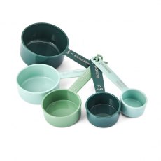KitchenCraft 5pc Measuring Cup Set - Green & Blue KitchenCraft 5pc Measuring Cup Set - Green & Blue