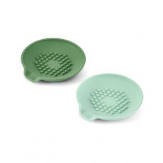 KitchenCraft Silicone Spoon Rest with Raised Grips - Light / Dark Green KitchenCraft Silicone Spoon Rest with Raised Grips - Light / Dark Green