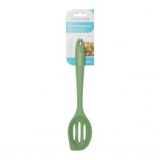 KitchenCraft Silicone Slotted Mixing Spoon - Green KitchenCraft Silicone Slotted Mixing Spoon - Green