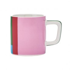 La Cafetière Ceramic Espresso Cup - Pink and Red Utopian Lines 120ml La Cafetière Ceramic Espresso Cup - Pink and Red Utopian Lines 120ml
