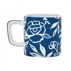 La Cafetière Ceramic Espresso Cup - Blue Blu Fiorato 120ml