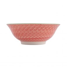 Mikasa Grey Floral Stoneware Ramen Bowl 21cm Mikasa Grey Floral Stoneware Ramen Bowl 21cm