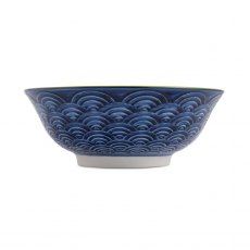 Mikasa Red and Blue Arc Stoneware Ramen Bowl 21cm Mikasa Red and Blue Arc Stoneware Ramen Bowl 21cm