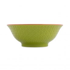 Mikasa Green and Blue Geometric Stoneware Ramen Bowl 21cm Mikasa Green and Blue Geometric Stoneware Ramen Bowl 21cm