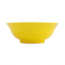 Mikasa Yellow and Blue Geometric Stoneware Ramen Bowl 21cm Mikasa Yellow and Blue Geometric Stoneware Ramen Bowl 21cm