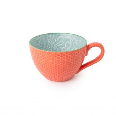 Mikasa Grey Floral Stoneware Mug 330ml Mikasa Grey Floral Stoneware Mug 330ml