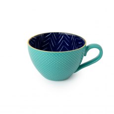 Mikasa Indigo Chevron Stoneware Mug 330ml Mikasa Indigo Chevron Stoneware Mug 330ml