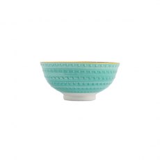 Mikasa Indigo Chevron Stoneware Nibble Bowl 12cm Mikasa Indigo Chevron Stoneware Nibble Bowl 12cm