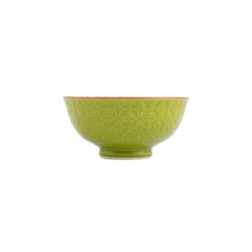 Mikasa Green and Blue Geometric Stoneware Nibble Bowl 12cm Mikasa Green and Blue Geometric Stoneware Nibble Bowl 12cm