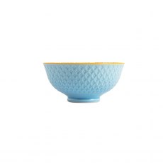 Mikasa Blue Mosaic Stoneware Nibble Bowl 12cm Mikasa Blue Mosaic Stoneware Nibble Bowl 12cm