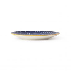 Mikasa Indigo Chevron Stoneware Side Plate 18cm Mikasa Indigo Chevron Stoneware Side Plate 18cm
