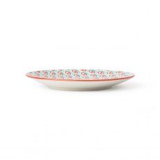 Mikasa Green and Blue Geometric Stoneware Side Plate 18cm Mikasa Green and Blue Geometric Stoneware Side Plate 18cm
