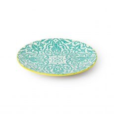 Mikasa Yellow and Blue Geometric Stoneware Side Plate 18cm