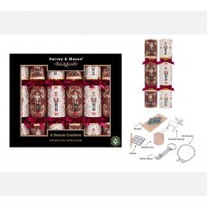 Harvey & Mason Deluxe Burgundy Nutcracker Crackers 6pk Harvey & Mason Deluxe Burgundy Nutcracker Crackers 6pk