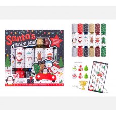 Santa's Present Dash Christmas Crackers 6pk Santa's Present Dash Christmas Crackers 6pk