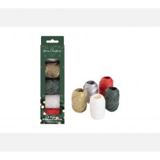 Green Christmas Raffia Ribbon Cob Set 5pk Green Christmas Raffia Ribbon Cob Set 5pk
