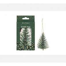 Green Christmas Green Tree Gift Tags 12pk Green Christmas Green Tree Gift Tags 12pk