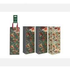 Green Christmas Green Robin Bottle Bags Pack Of 3 Green Christmas Green Robin Bottle Bags Pack Of 3