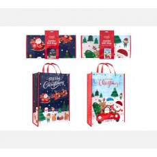 Jumbo Christmas Reusable Gift Bag - 2 Assorted Designs Jumbo Christmas Reusable Gift Bag - 2 Assorted Designs