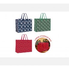 Christmas Reusable Storage Bags - 3 Assorted Designs Christmas Reusable Storage Bags - 3 Assorted Designs
