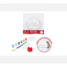 Paint Your Own Christmas Canvas Wreath Paint Your Own Christmas Canvas Wreath