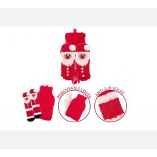 Christmas Hot Water Bottle With Santa Socks