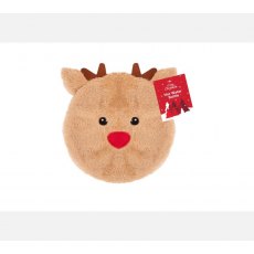 Christmas Round Hot Water Bottle Cute Reindeer Face