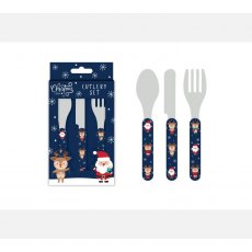 Christmas Santa & Friends Kids Cutlery Set Christmas Santa & Friends Kids Cutlery Set