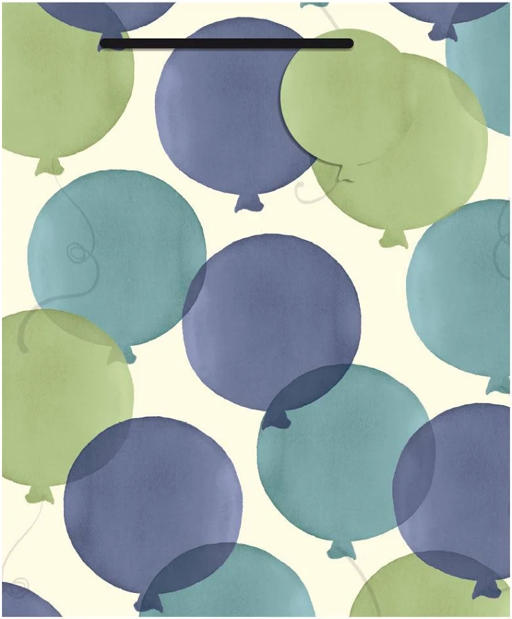 Emma Bridgewater Blue/Green Balloons Large Gift Bag