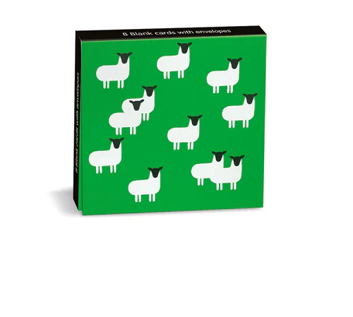 Tate Nicholas Monro Sheep Mini Notecard Wallet - Set of 8 Tate Nicholas Monro Sheep Mini Notecard Wallet - Set of 8