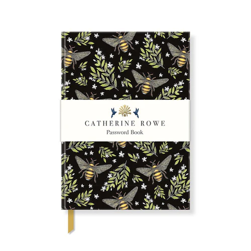 Catherine Rowe Honey Bee Pattern Password Book