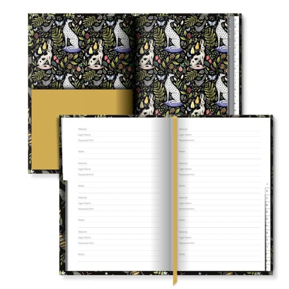 Catherine Rowe Honey Bee Pattern Password Book