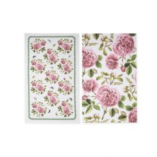 Portmeirion Centenary Edition Tea Towels Set of 2 Portmeirion Rose Portmeirion Centenary Edition Tea Towels Set of 2 Portmeirion Rose
