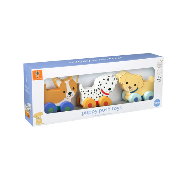 Orange Tree Toys Puppy Push Toys Set of 3