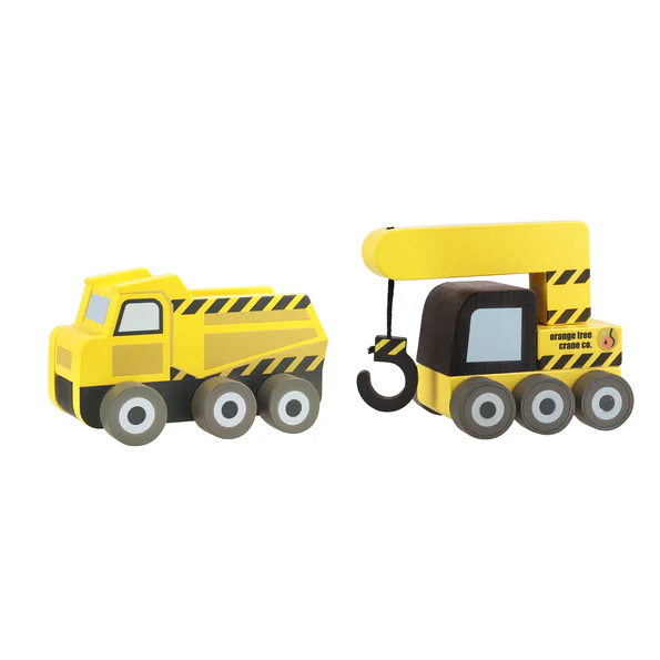 Orange Tree Toys Construction Vehicles Set of 2