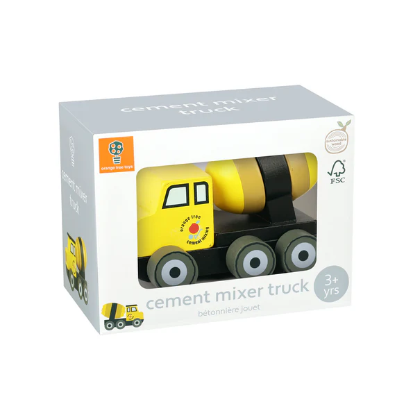 Orange Tree Toys Cement Mixer Truck