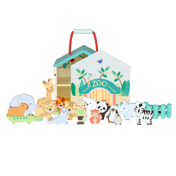 Orange Tree Toys Zoo Play Set