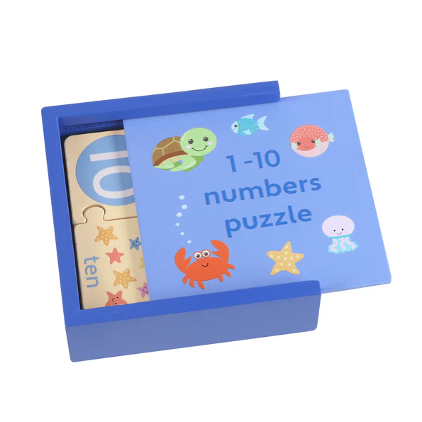 Orange Tree Toys Sea Life Number Puzzle In Box