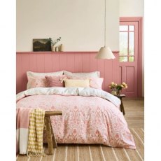 Laura Ashley Ashstead Damask Natural Coral Bedding