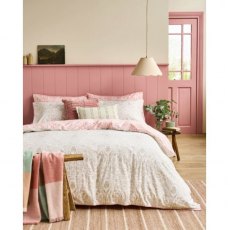 Laura Ashley Ashstead Damask Natural Coral Bedding