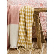 Laura Ashley Knapton Ochre Yellow Throw