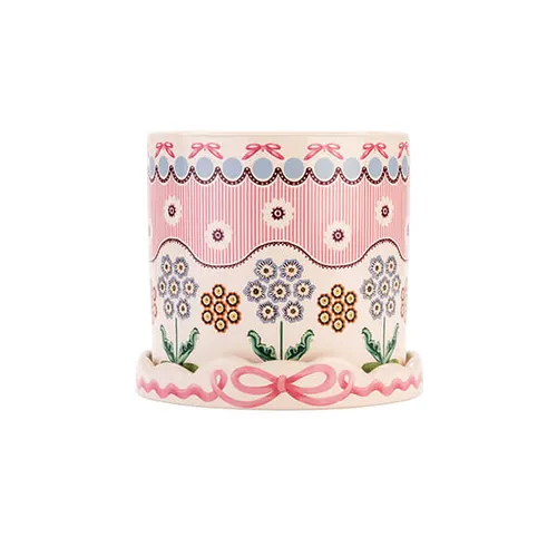 Cath Kidston Spitalfields Plantpot with Tray Cath Kidston Spitalfields Plantpot with Tray