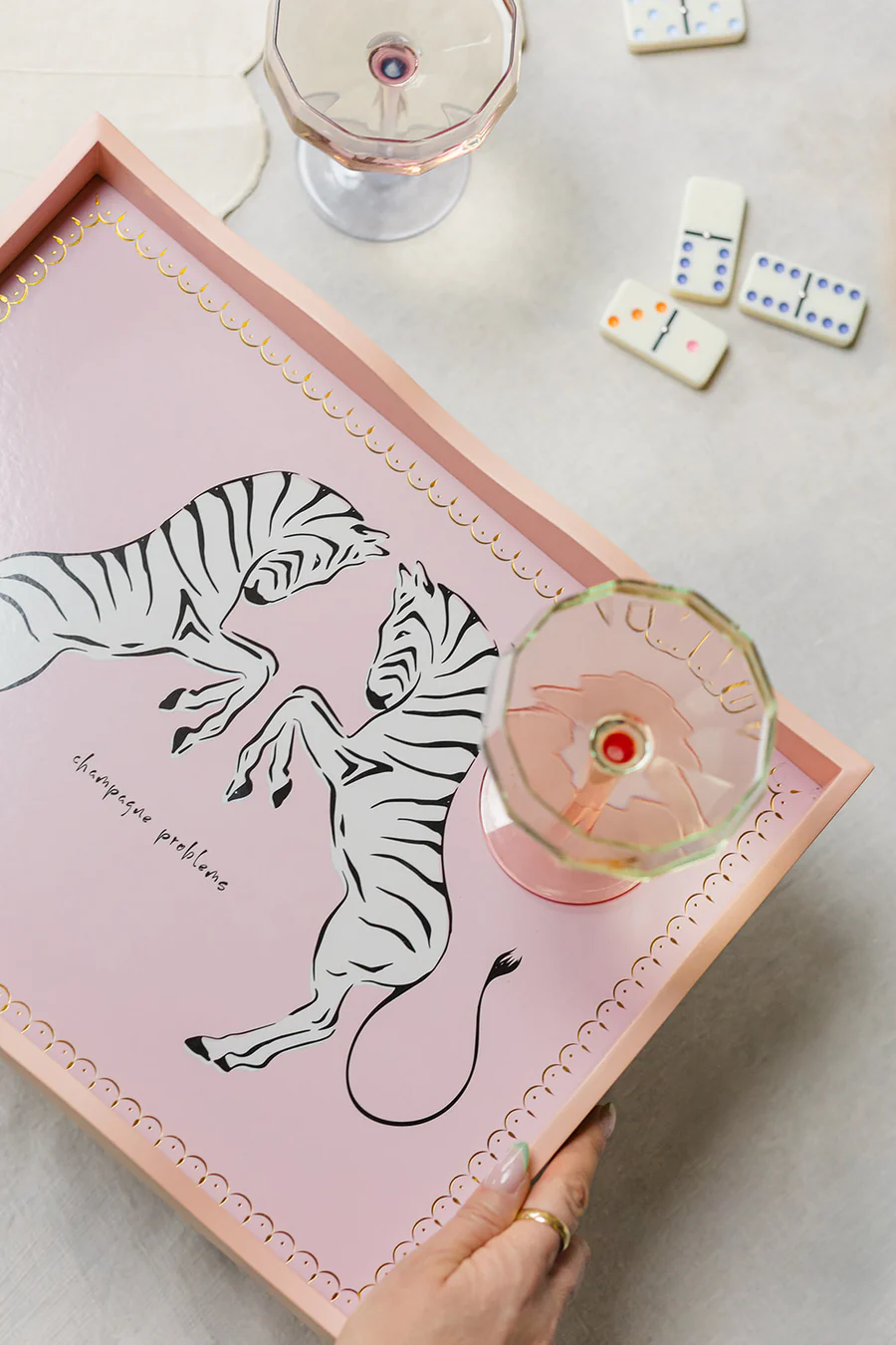 Yvonne Ellen Rectangular Tray - Zebra