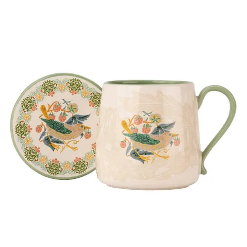 William Morris At Home Kitchen Garden Mug & Coaster Set William Morris At Home Kitchen Garden Mug & Coaster Set