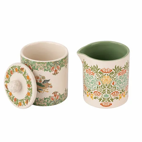 William Morris At Home Sugar Bowl & Creamer Jug Set William Morris At Home Sugar Bowl & Creamer Jug Set