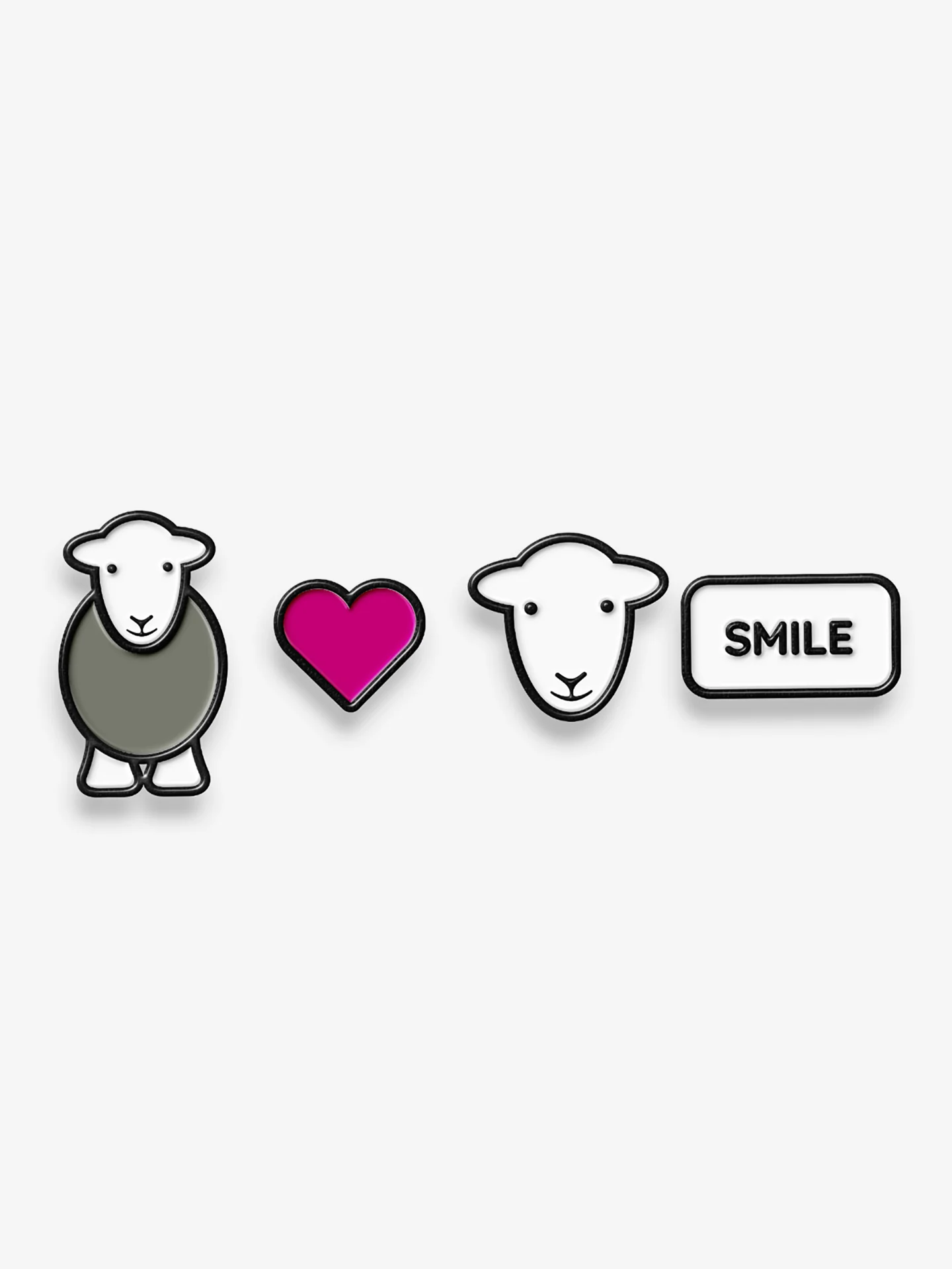 Herdy Smile Pin Badge Set Herdy Smile Pin Badge Set