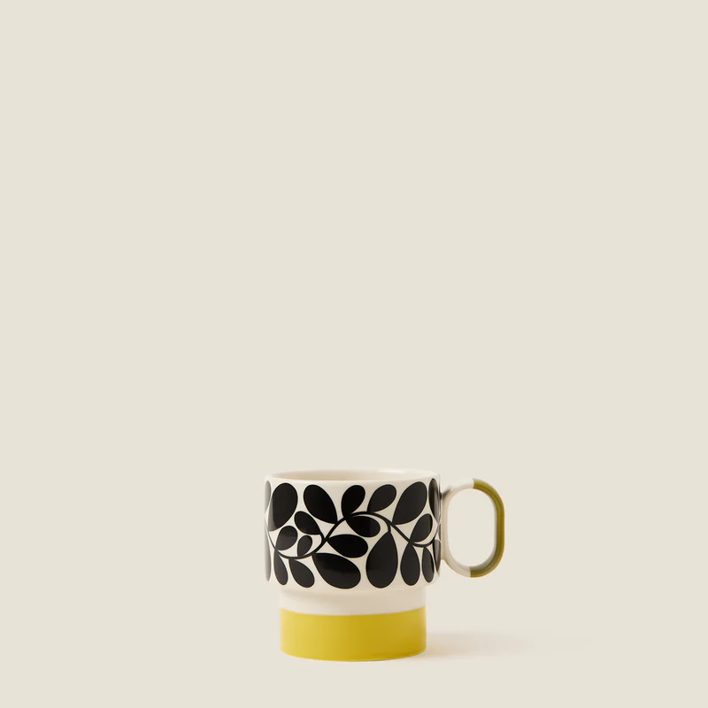 Orla Kiely Sycamore Stripe Yellow Stacking Mug