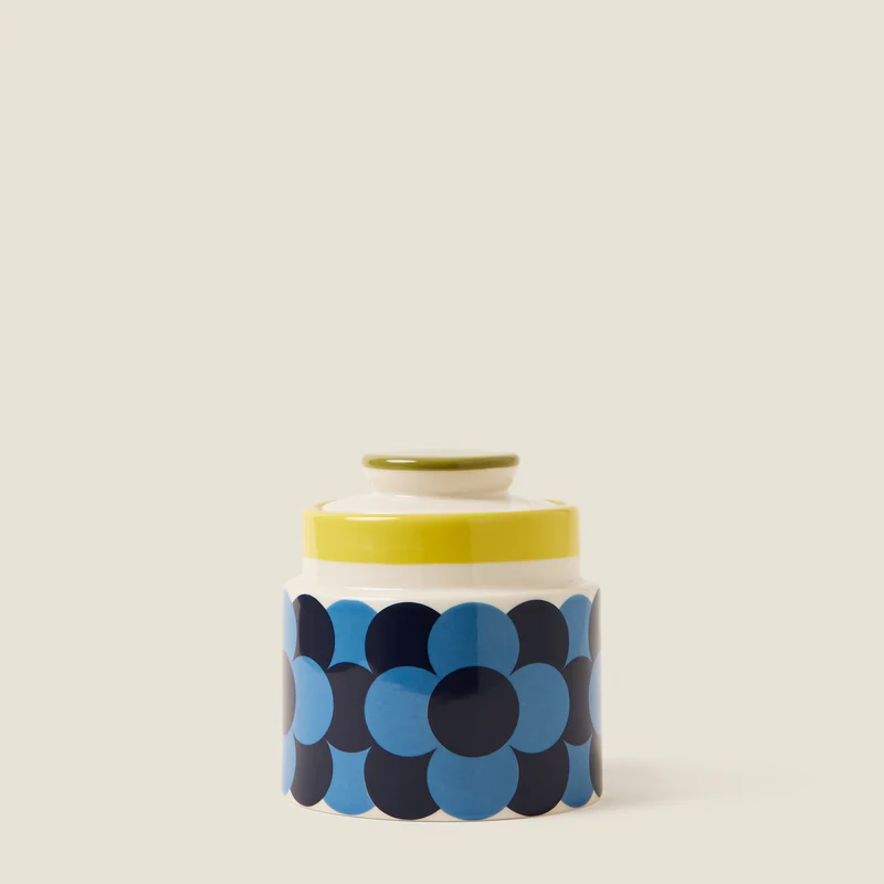Orla Kiely Sycamore Storage Jar Retro Stripe Yellow