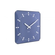 Karlsson Wall Clock Sucinto Dome Square - Navy Blue Karlsson Wall Clock Sucinto Dome Square - Navy Blue